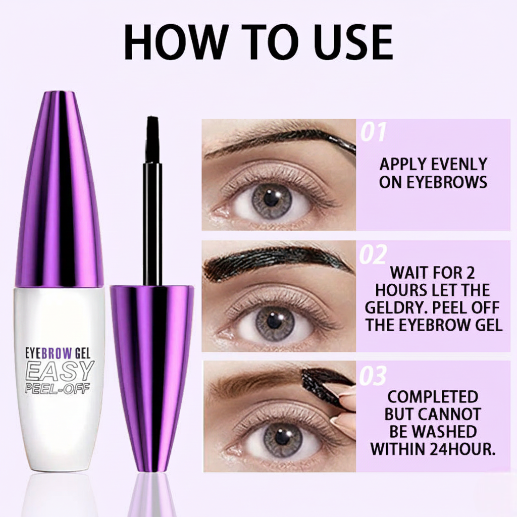 Waterproof Peel-Off Eyebrow Gel